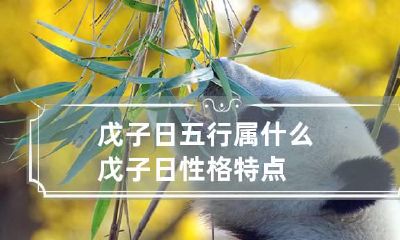 戊子日五行属什么 戊子日性格特点