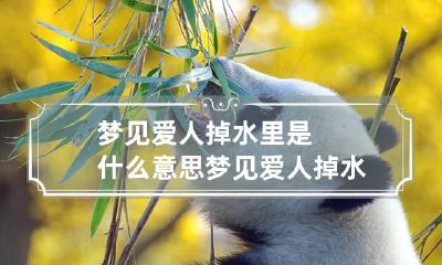 梦见爱人掉水里是什么意思 梦见爱人掉水里了是什么意思