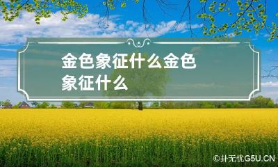 金色象征什么 金色象征什么?