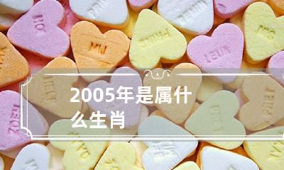 2005年是属什么生肖