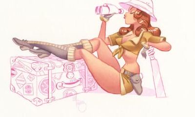 射手座美甲的设计图案