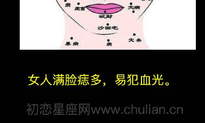 女人满脸有痣