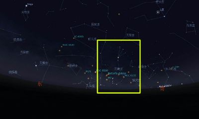 天蝎座在天空的什么方向（天蝎座星空图）