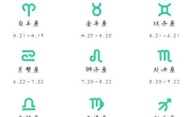 12星座的月份表最新（正确的十二星座月份表）