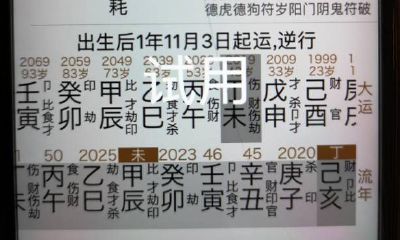 假从八字随大运变格（大运导致八字变格）