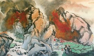 旺财旺人的山水画欣赏（山水画招财转运图）