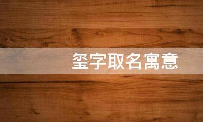 玺字取名寓意好吗男孩（属虎男名字100分的名字）