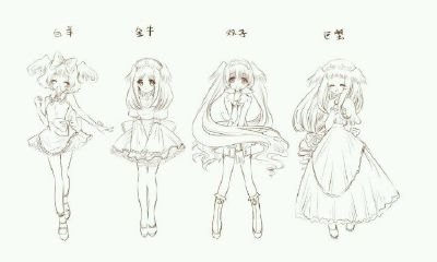 双鱼座马克笔手绘（12星座马克笔手绘人物）