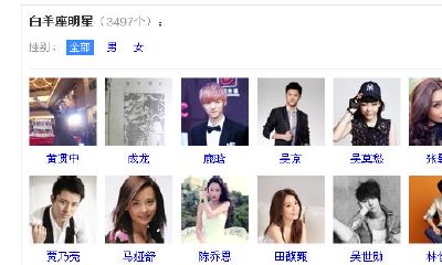 哪个眀星是白羊座（十二星座高冷排行榜）