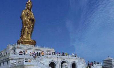 宝陀讲寺开光异象（普陀山南海观音开光仪式）