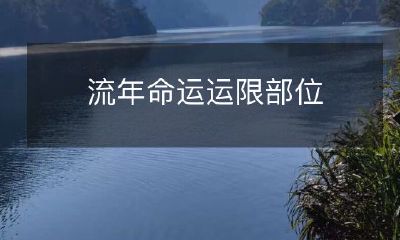 尝试探究：年轮演绎命运轨迹，探讨运势偏向特定身体区域的可能性