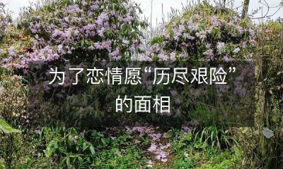 在爱情路上，我们愿意经历一切挑战，为了最终得到那个人，即便是历尽艰难险阻也在所不惜——探讨面相在恋爱中的角色