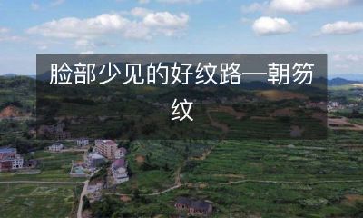 发现一种罕见而漂亮的脸部纹路——朝笏纹