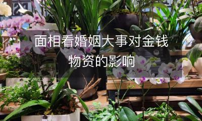 探讨面相看待婚姻大事对金钱物资的影响：从传统信仰到现代理性的转变