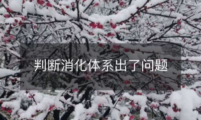 如何判断身体消化系统是否出现异常？可能存在的消化系统问题有哪些？