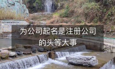 为公司选择合适的名称，是注册公司的最重要的、不可或缺的第一步骤