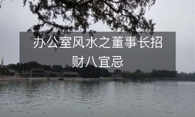 办公室风水指南：董事长必须遵循的招财八宜忌原则