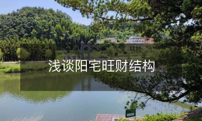 深入探讨阳宅的旺财结构，从风水学的角度剖析其秘密与奥妙