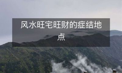 寻找风水宝地：揭示财源滚滚的宅址因素