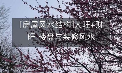 如何通过房屋风水结构达到人旺财旺的效果？深入探讨楼盘与装修风水的关系！