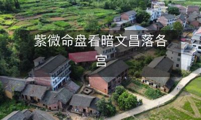 通过紫微命盘分析，探究暗文昌落在不同宫位的影响效果