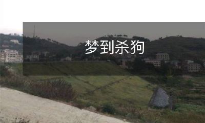 梦境中亲手斩杀一头狗的幻象：自我解读与心理分析