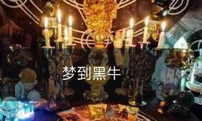 在梦中遇到一头黑色的牛，这个梦象的黑牛意味着什么？