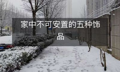 家中不可安置的五种饰品